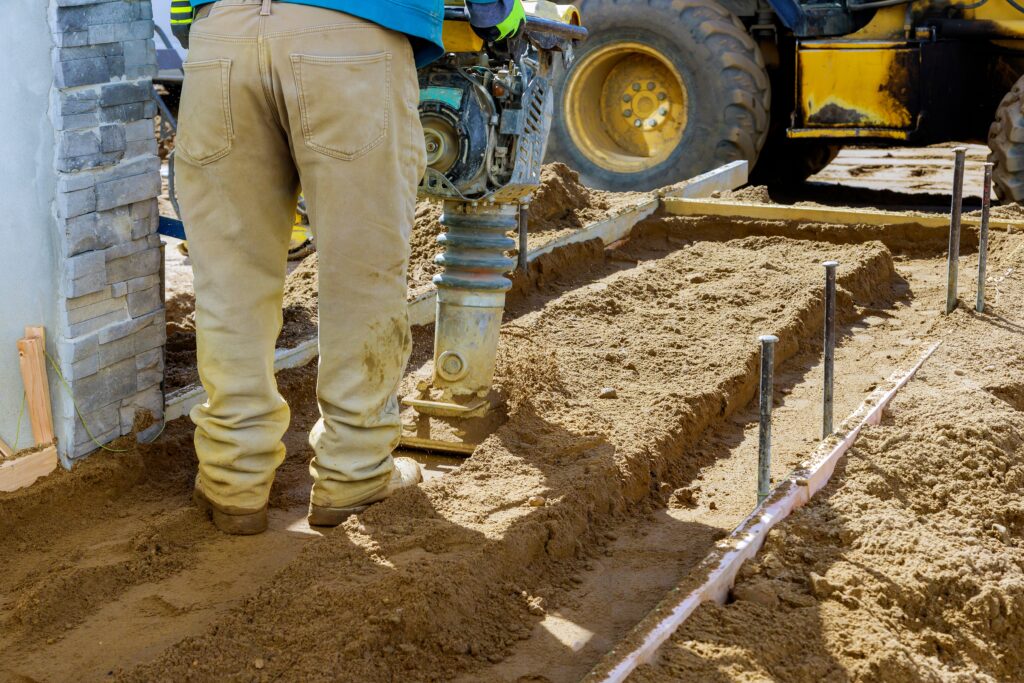 Plate compactor for for soil compaction pavement sidewalk