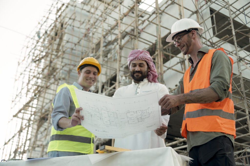 The engineer is summarizing the results of the building construction to the project owner.